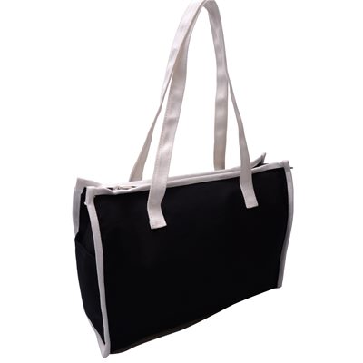 Monogram Retangular Canvas Tote Bag